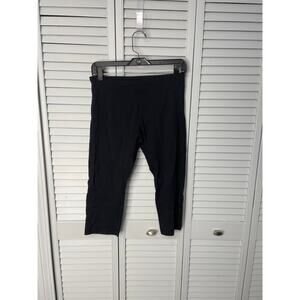 Black stretch cropped pants women's size medium